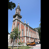 Salzburg, Christuskirche, Ansicht mit Turm von S�dosten vom Elisabethkai