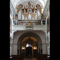 Salzburg, Stiftskirche St. Peter, Hauptorgelempore