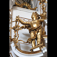 St. Florian, Stiftskirche, FIgur am rechten Pedalturm