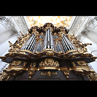 St. Florian, Stiftskirche, Rechter Chororgelprospekt perspektivisch