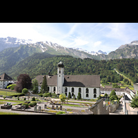 Engelberg, Klosterkirche (Chororgel), Ansicht von Norden