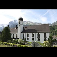 Engelberg, Klosterkirche (Chororgel), Ansicht von Nordwesten