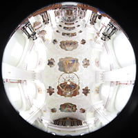Engelberg, Klosterkirche (Chororgel), Gesamter Innenraum