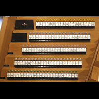 Engelberg, Klosterkirche (Chororgel), Linke Registerstaffel
