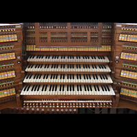 Engelberg, Klosterkirche (Chororgel), Voriger Hauptorgelspieltisch von Goll (1926)