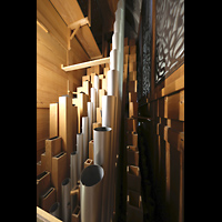 Engelberg, Klosterkirche (Chororgel), Pfeifen des Gro�pedals
