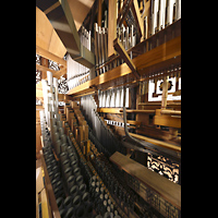 Engelberg, Klosterkirche (Chororgel), Pfeifen im Hauptwerk