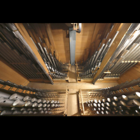 Engelberg, Klosterkirche (Chororgel), Pfeifen im Solowerk (3. Manual)