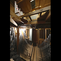 Engelberg, Klosterkirche (Chororgel), Pfeifen im Oberwerk (4. Manual)