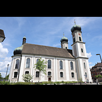 Lachen, Pfarrkirche Heilig Kreuz, Seitenansicht von S�den