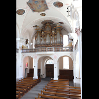Lachen, Pfarrkirche Heilig Kreuz, Orgelempore seitlich