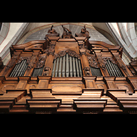 Luzern, Franziskanerkirche St. Maria in der Au, Chororgel perspektivisch