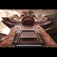Muri, Klosterkirche (Epistelorgel), Epistelorgel mit Spieltisch perspektivisch