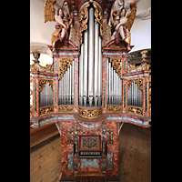 Muri, Klosterkirche (Epistelorgel), Epistelorgel mit Spieltisch