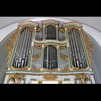 Berlin (Lichtenberg), Kirche zur frohen Botschaft, Karlshorst (Amalien-Orgel), Orgelprospekt perspektivisch