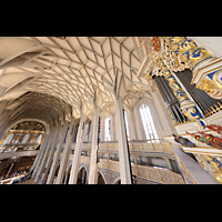 Halle (Saale), Marktkirche unserer Lieben Frauen (Chororgel), BLick von der Seite der Chororgel zur Hauptorgel