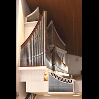 Hamburg - Harvestehude, Hauptkirche St. Nikolai (Taufkapelle), Hauptorgel