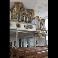 Horb, Stiftskirche Heilig Kreuz (kath.), Orgelempore seitlich