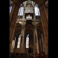 K�ln, Dom St.Peter und Maria, Blick vom s�dlichen Langhaus auf die Langhausorgel