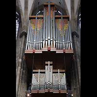 K�ln, Dom St.Peter und Maria, Blick vom s�dlichen Langhaus auf die Langhausorgel