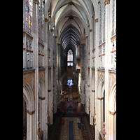 K�ln, Dom St.Peter und Maria, Blick vom Triforium im Chor in den gesamten Dom
