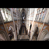 K�ln, Dom St.Peter und Maria, Blick vom Triforium im Chor in den gesamten Dom