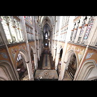 K�ln, Dom St.Peter und Maria, Blick vom Triforium im Chor in den gesamten Dom