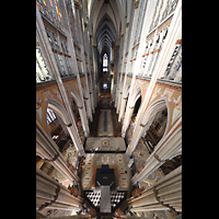 K�ln, Dom St.Peter und Maria, Blick vom Triforium im Chor in den gesamten Dom