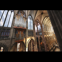 K�ln, Dom St.Peter und Maria, Blick vom s�dlichen Triforium auf die Langhausorgel