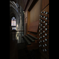 K�ln, Dom St.Peter und Maria, Blick vom Spieltisch der Langhausorgel zur Westwand