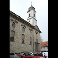 Lindau, Mnster Unserer Lieben Frau (Hauptorgel), Ansicht vom Kirchplatz von Sdwesten