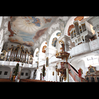 Lindau, Mnster Unserer Lieben Frau (Hauptorgel), Seitliche Ansicht auf beide Orgeln
