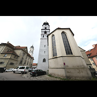 Lindau im Bodensee, Ev. Stadtkirche St. Stephan (Chororgel), Ansicht von Osten vom Kirchplatz