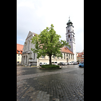 Lindau im Bodensee, Ev. Stadtkirche St. Stephan (Chororgel), Ansicht von Sdwesten vom Stiftsplatz