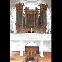 Lindau, Ev. Stadtkirche St. Stephan (Hauptorgel), Orgelempore