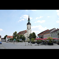 L�bbenau, St. Nikolai, Ansicht von Nordwesten vom Kirchplatz
