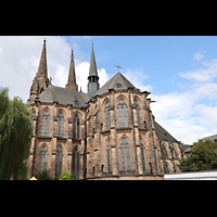 Marburg, St. Elisabeth, Ansicht von S�dosten von der Deutschhausstra�e