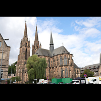 Marburg, St. Elisabeth, Ansicht von S�dosten von der Deutschhausstra�e