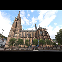 Marburg, St. Elisabeth, Ansicht von S�den von der Deutschhausstra�e