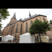 Marburg, St. Marien, Ansicht von S�dosten vom Lutherischen Kirchhof