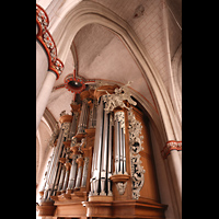 Marburg, St. Marien, Orgel seitlich