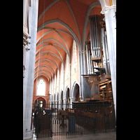 Marienstatt, Abteikirche, Blick von der s�dlichen Chorseite in die Kirche und auf die Orgel