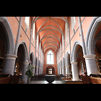 Marienstatt, Abteikirche, Hauptschiff in Richtung Westwand