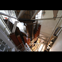 Odenthal, Dom, Gesamte Pedal-Erweiterung 2005/07, hinten: Pfeifen der neuen Contraposaune 32'