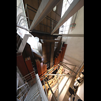 Odenthal, Dom, Gesamte Pedal-Erweiterung 2005/07, hinten: Pfeifen der neuen Contraposaune 32'