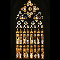 Odenthal, Dom, Gro�es Buntglasfenster an der Westfassade (um 1400)