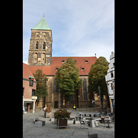 Ansicht vom Marktplatz von Süden Rheine, St. Dionysius, Ansicht vom Marktplatz von Süden