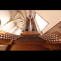 Orgel mit Spieltisch perspektivisch Rheine, St. Dionysius, Orgel mit Spieltisch perspektivisch