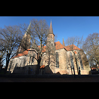 Schleswig, Dom St. Petri (Chororgel), Ansicht von Sdosten von der Sderdomstrae