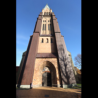 Schleswig, Dom St. Petri (Chororgel), Turm von Westen